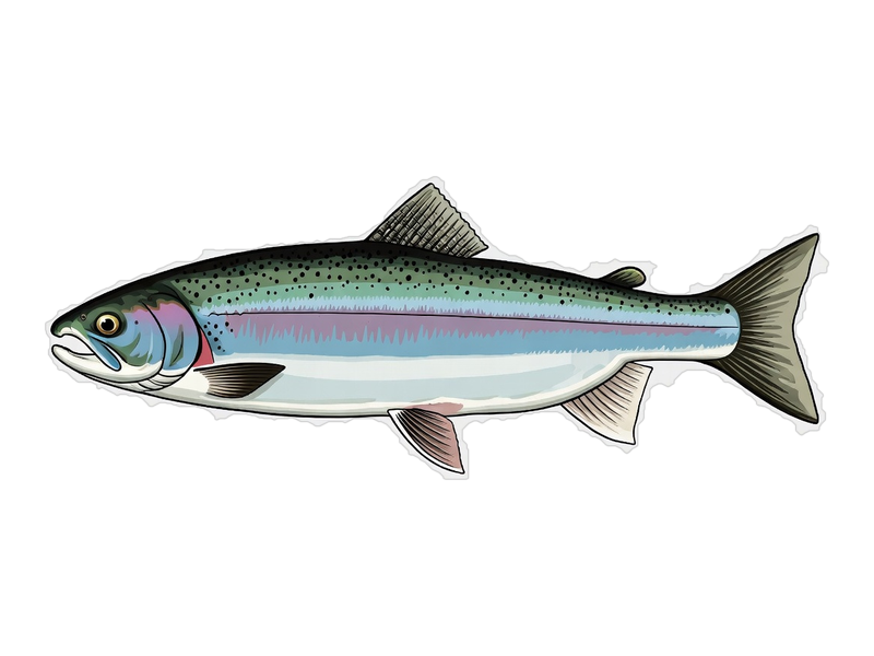 Steelhead rainbow trout species available on Lake Ontario fishing charters with Captain Zach